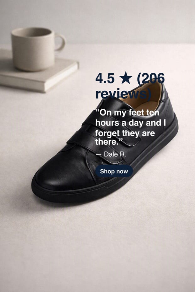 Black leather shoe composited by xfer